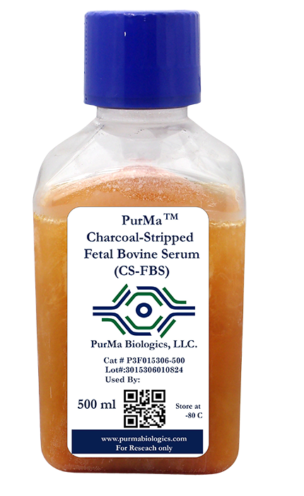 PurMa Charcoal-Stripped FBS bottle