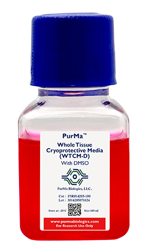 Whole Tissue Cryoprotective Media (WTCM-D) with DMSO