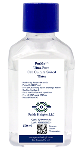 PurMa Biologics Cell Culture Suited Water